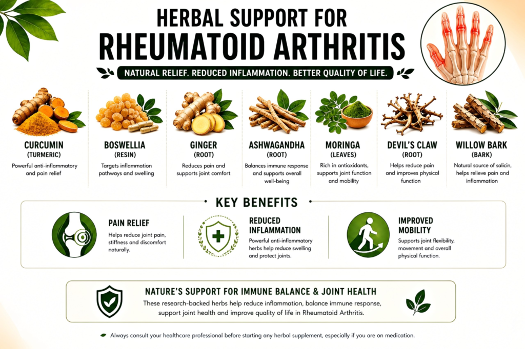 7 Best Herbs for Rheumatoid Arthritis (2026 Evidence-Based Natural Relief Guide) Image 14 1024x682